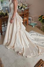 Trouwjurk, Ophalen, Zo goed als nieuw, Wit, Trouwjurk