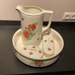 Lampetstel 4-delig, Societe Ceramique  Maastricht, antiek, Ophalen of Verzenden