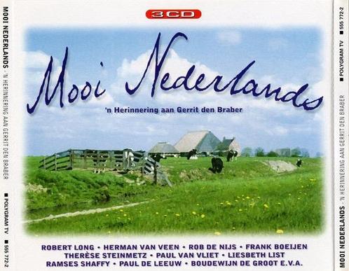 Mooi Nederlands - 3 cd box - Gerrit den Braber, Cd's en Dvd's, Cd's | Nederlandstalig, Zo goed als nieuw, Levenslied of Smartlap