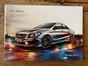 Prijslijst Mercedes-Benz CLA-klasse nieuw, februari 2013 beschikbaar voor biedingen