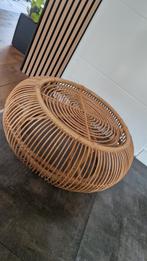 grote vintage bijzettafel/salontafel van rotan, Ophalen, Huis en Inrichting