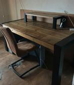 Prachtig groot bureau industrieel steigerhout buisframe, Huis en Inrichting, Bureaus, Ophalen, Gebruikt, Bureau