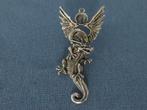 Vliegende draak hanger in wellicht zilver - 20e eeuw, Overige materialen, Gebruikt, Ophalen of Verzenden, Zilver
