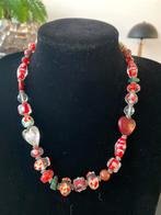 Lampwork Art glas kralen ketting 43 cm -Vintage-, Ophalen of Verzenden, Zo goed als nieuw, Overige materialen