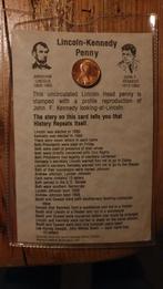 Lincoln Kennedy Penny Munt collectors item, Postzegels en Munten, Ophalen of Verzenden, Noord-Amerika, Losse munt, Goud