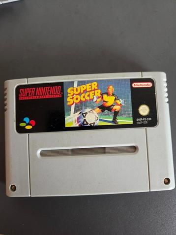 super nintendo game: super soccer  beschikbaar voor biedingen