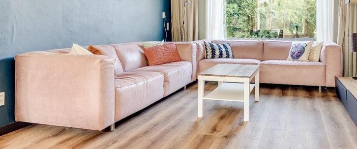 2 Roze Design Bankstellen - Ruim & Comfortabel!, Huis en Inrichting, Banken | Bankstellen, Gebruikt, Rechte bank, Vierpersoons of meer