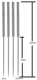 10x - 3D Printer Nozzle Cleaning Naalden - voor Bambu Lab, Ophalen of Verzenden, Nieuw