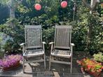 Queens Teak. Hardhouten tuinstoelen, Tuin en Terras, Tuinstoelen, Ophalen of Verzenden, Zo goed als nieuw, Teakhout, Inklapbaar