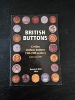 Buttons, Ophalen of Verzenden, Landmacht, Engeland, Boek of Tijdschrift