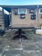 Hard houten (eet) tafel, Huis en Inrichting, Ophalen, Gebruikt, Eikenhout, 200 cm of meer