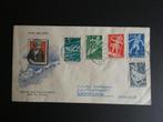 eerstedag FDC voorloper kind 1948, Ophalen of Verzenden, Beschreven, Nederland