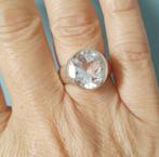zilveren ring met natuurlijke Bergkristal steen zilver 925, Sieraden, Tassen en Uiterlijk, Ringen, Nieuw, Met edelsteen, Wit, Zilver