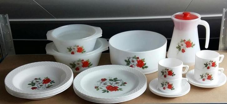 RETRO SERVIES SERIE WILD ROSES, Antiek en Kunst, Antiek | Servies compleet, Ophalen