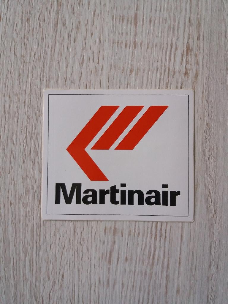 sticker Martinair, Ophalen of Verzenden, Zo goed als nieuw, Bedrijf of Vereniging