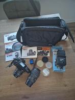 Pentax SF7 met tas, lens, flitser & boekjes, Ophalen of Verzenden, Gebruikt, Spiegelreflex, Pentax