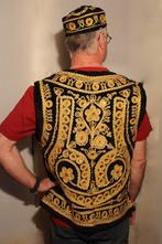 Spiegeltjes gilet zwart fluweel M L XL rijk geborduurd goud, Ophalen of Verzenden, Nieuw, Bovenkleding