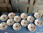 12 stuks antieke plateel  petit four schaaltjes, Antiek en Kunst, Ophalen of Verzenden