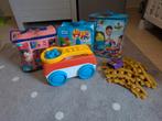Mega Bloks verzameling met treinspoor en auto's, Ophalen of Verzenden, Gebruikt, Megabloks