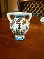 Vintage Decoratieve Vaas met Bloemenmotief, Ophalen of Verzenden