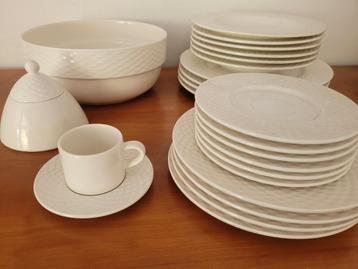 Pagnossin White President servies borden schaal suikerpot beschikbaar voor biedingen