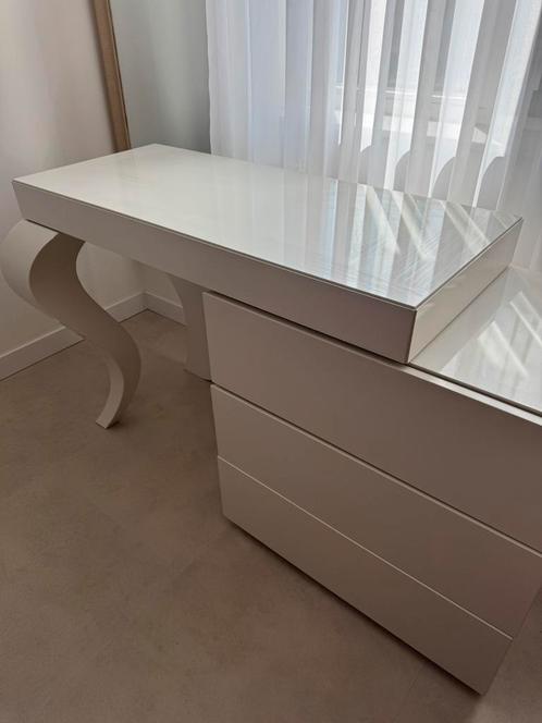 KRASVRIJ! NIEUW! Twv 899€ GRATIS GLAS! Makeup tafel/ladekast, Huis en Inrichting, Tafels | Kaptafels, Zo goed als nieuw, Minder dan 100 cm