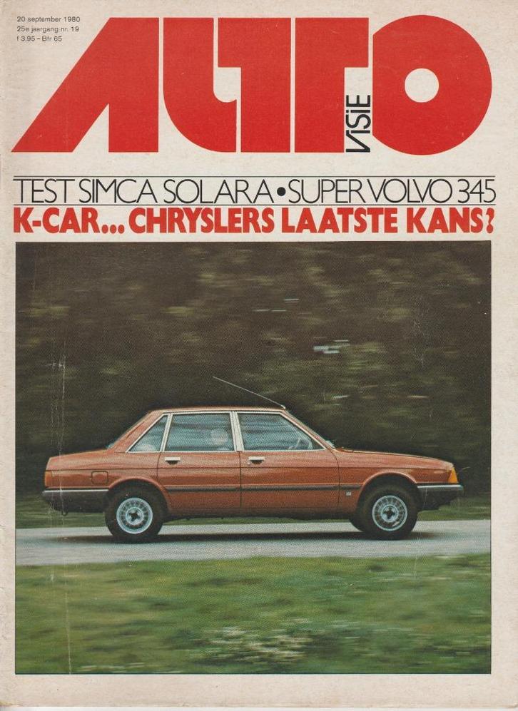 Talbot Solara test in Autovisie 1980, Boeken, Auto's | Folders en Tijdschriften, Gelezen, Overige merken, Ophalen of Verzenden