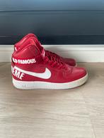 Nike air force high supreme world famous red eu 47,5, Kleding | Heren, Schoenen, Ophalen of Verzenden, Zo goed als nieuw