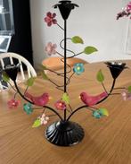 Kandelaar, Huis en Inrichting, Woonaccessoires | Kandelaars en Kaarsen, Zwart, Ophalen of Verzenden, Zo goed als nieuw, Metaal