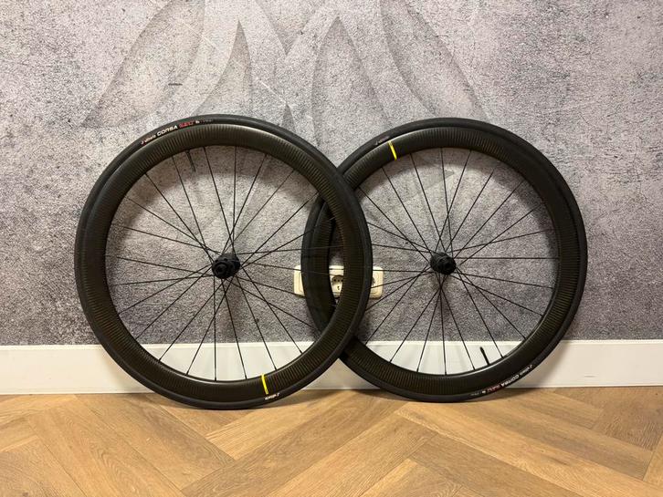 Mavic Cosmic SL 45 Carbon CL Disc Tubeless wielset, Fietsen en Brommers, Fietsonderdelen, Gebruikt, Racefiets, Wiel, Ophalen of Verzenden