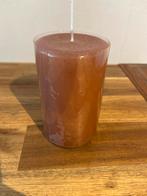 Rustieke Kaars - Bruin met Glitter, Overige materialen, Bruin, Nieuw, Ophalen of Verzenden