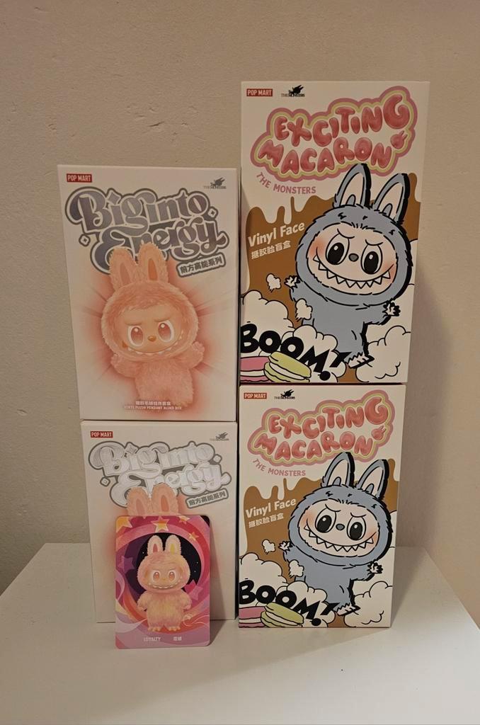 Labubu - Macaron - Big Into Energy, Verzamelen, Poppetjes en Figuurtjes, Nieuw, Ophalen of Verzenden