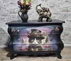 Brocante ladenkastje, buikkastje met Steampunk Cat, Ophalen, 50 tot 100 cm, Zo goed als nieuw, 3 of 4 laden