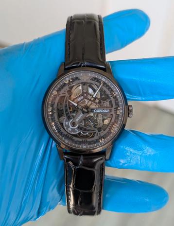 Automatisch herenhorloge - Skeleton uurwerk beschikbaar voor biedingen