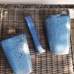 Blauwe vazenset | Bruisglazuur, Ophalen