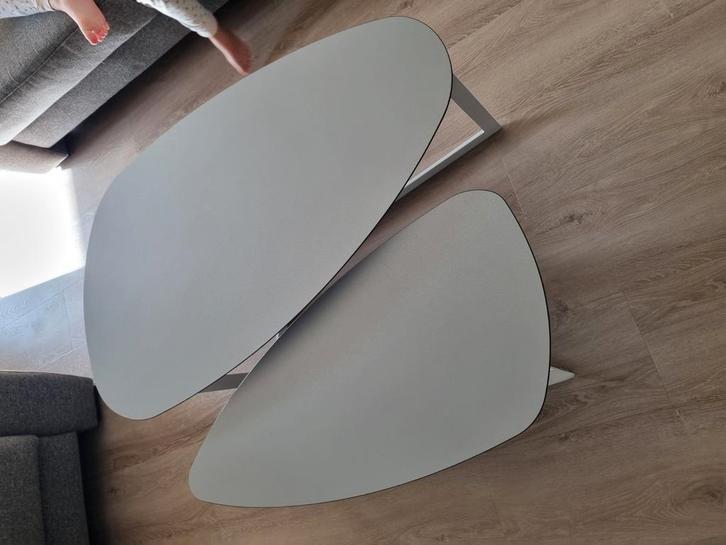 Montel set salontafels eivormig, Huis en Inrichting, Tafels | Salontafels, Zo goed als nieuw, Minder dan 50 cm, 50 tot 100 cm