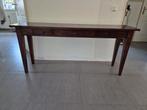 Donker bruine mahoniehout sidetable, Huis en Inrichting, Ophalen, Zo goed als nieuw, 150 tot 200 cm, 25 tot 50 cm