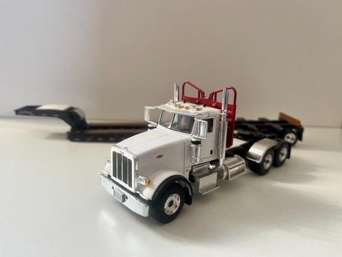 Peterbilt met dieplader van First Gear (1), Hobby en Vrije tijd, Modelauto's | 1:50, Gebruikt, Bus of Vrachtwagen, Overige merken