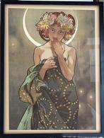 Alphonse Mucha ' the Moon ' Affiche Poster in Lijst, Verzenden