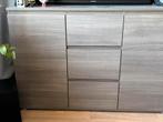 Grijs/taupe dressoir, Ophalen, Gebruikt, 25 tot 50 cm, 100 tot 150 cm