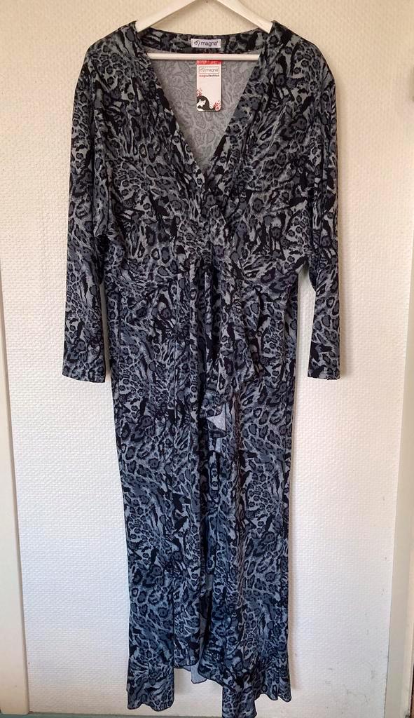 MAGNA Jurk Maat 56 / 58 Van Travelmateriaal, Kleding | Dames, Grote Maten, Zo goed als nieuw, Jurk, Grijs, Verzenden