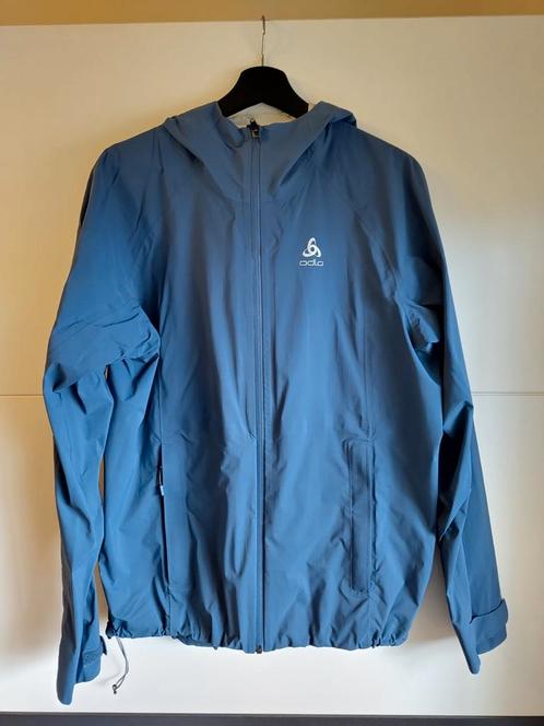 Odlo regen- en windjack - maat M, Kleding | Heren, Jassen | Zomer, Gedragen, Maat 48/50 (M), Blauw, Ophalen of Verzenden