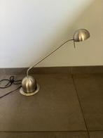 Massive bureaulamp rvs met flexibele stang, Huis en Inrichting, Lampen | Tafellampen, Ophalen of Verzenden, Zo goed als nieuw