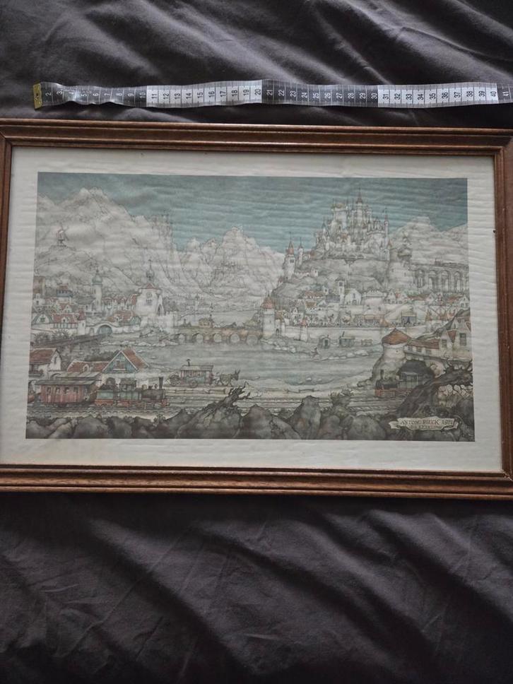 Efteling Diorama Afbeelding Anton Pieck, Verzamelen, Efteling, Ophalen of Verzenden