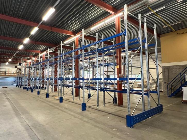 Palletstelling 2022, 150 m, magazijn stelling, nieuwstaat, Zakelijke goederen, Kantoor en Winkelinrichting | Magazijn, Stelling en Opslag