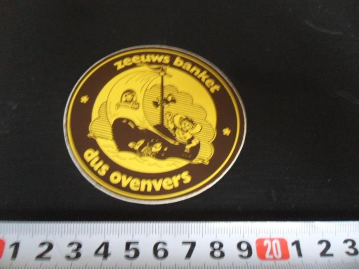 sticker zeeuws banket dus ovenvers strip klomp boot zeil  *, Verzamelen, Stickers, Zo goed als nieuw, Bedrijf of Vereniging, Ophalen