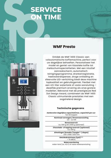  WMF Presto – Proffesioneel Koffiemachiene | Horeca Kantoor beschikbaar voor biedingen