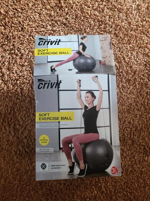 Crivit Fitnessbal 65cm - Nieuw in doos, Sport en Fitness, Fitnessmaterialen, Nieuw, Fitnessbal, Buik, Rug, Ophalen of Verzenden