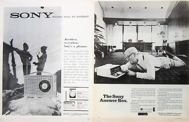 34 vintage advertenties reclame Sony 60-98 cassette recorder, Verzamelen, Merken en Reclamevoorwerpen, Reclamebord, Verzenden