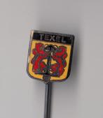 Texel emaille Stadswapen speldje, Verzamelen, Speldjes, Pins en Buttons, Gebruikt, Niet vindbaar, Niet vindbaar, Speldje of Pin